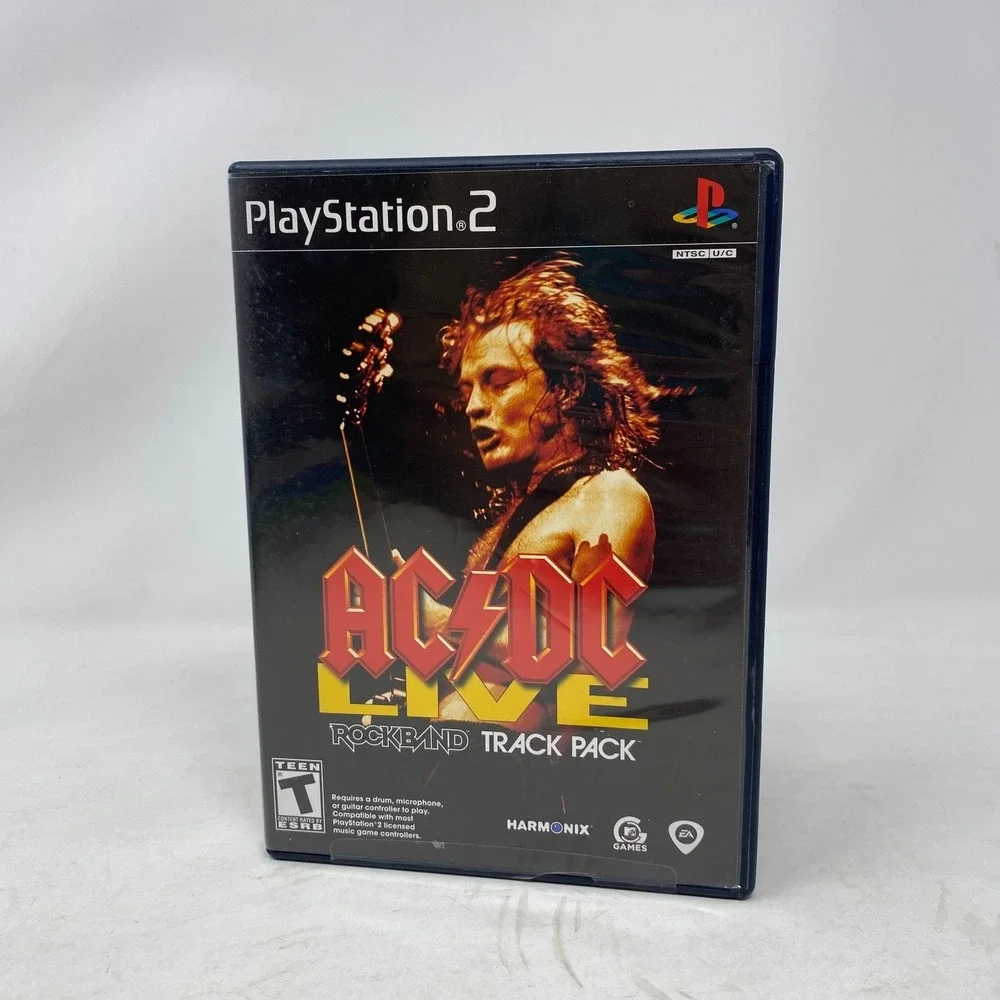 AC/DC Live RockBand‎ Track Pack - Sony Playstation PS2 - CIB Complete